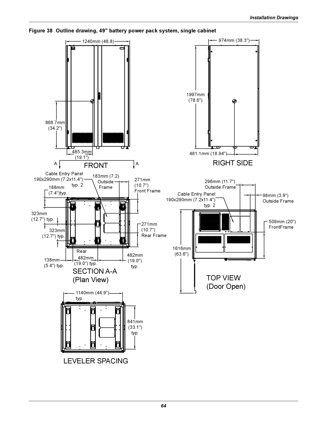 Emerson 40-200KVA user manual Front 