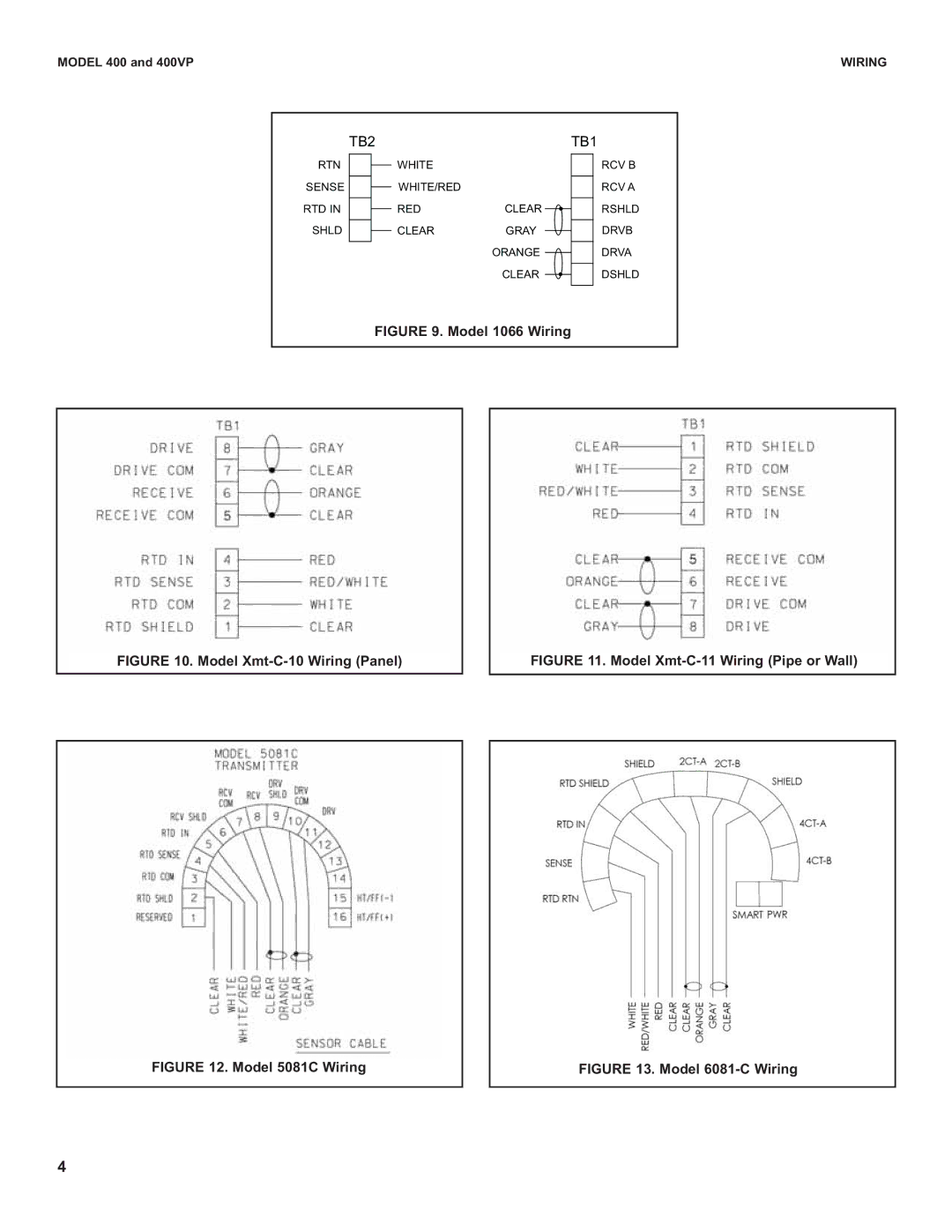 Emerson 400 VP instruction sheet Model 1066 Wiring 