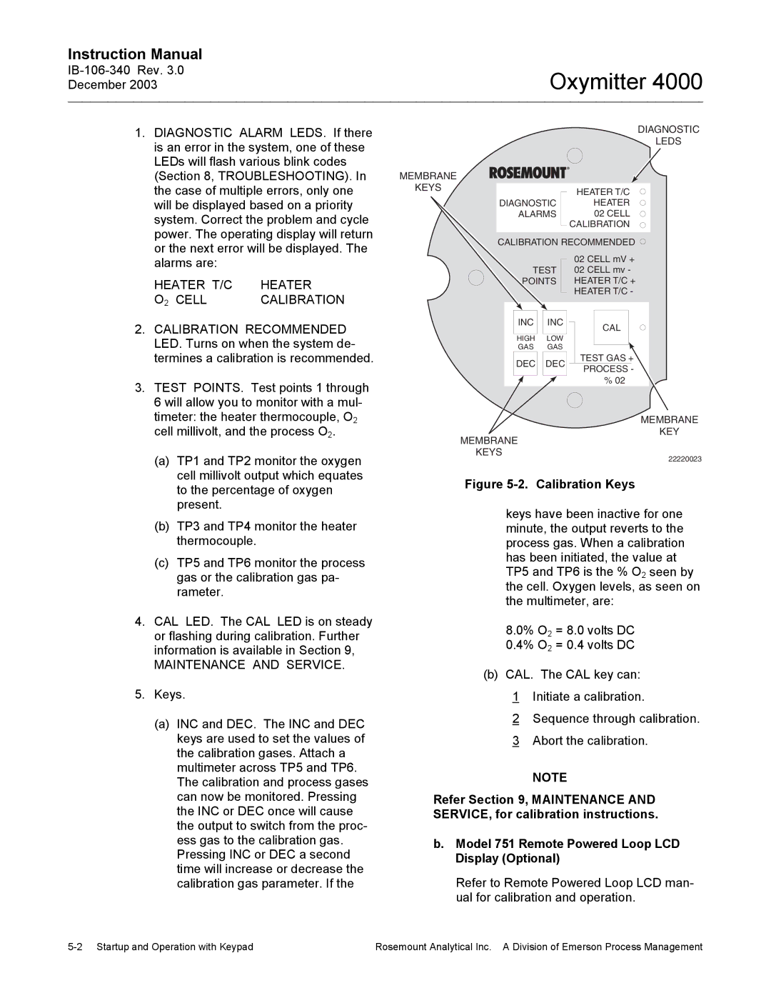 Emerson 4000 Diagnostic Alarm LEDS. If there, Is an error in the system, one of these, LEDs will flash various blink codes 