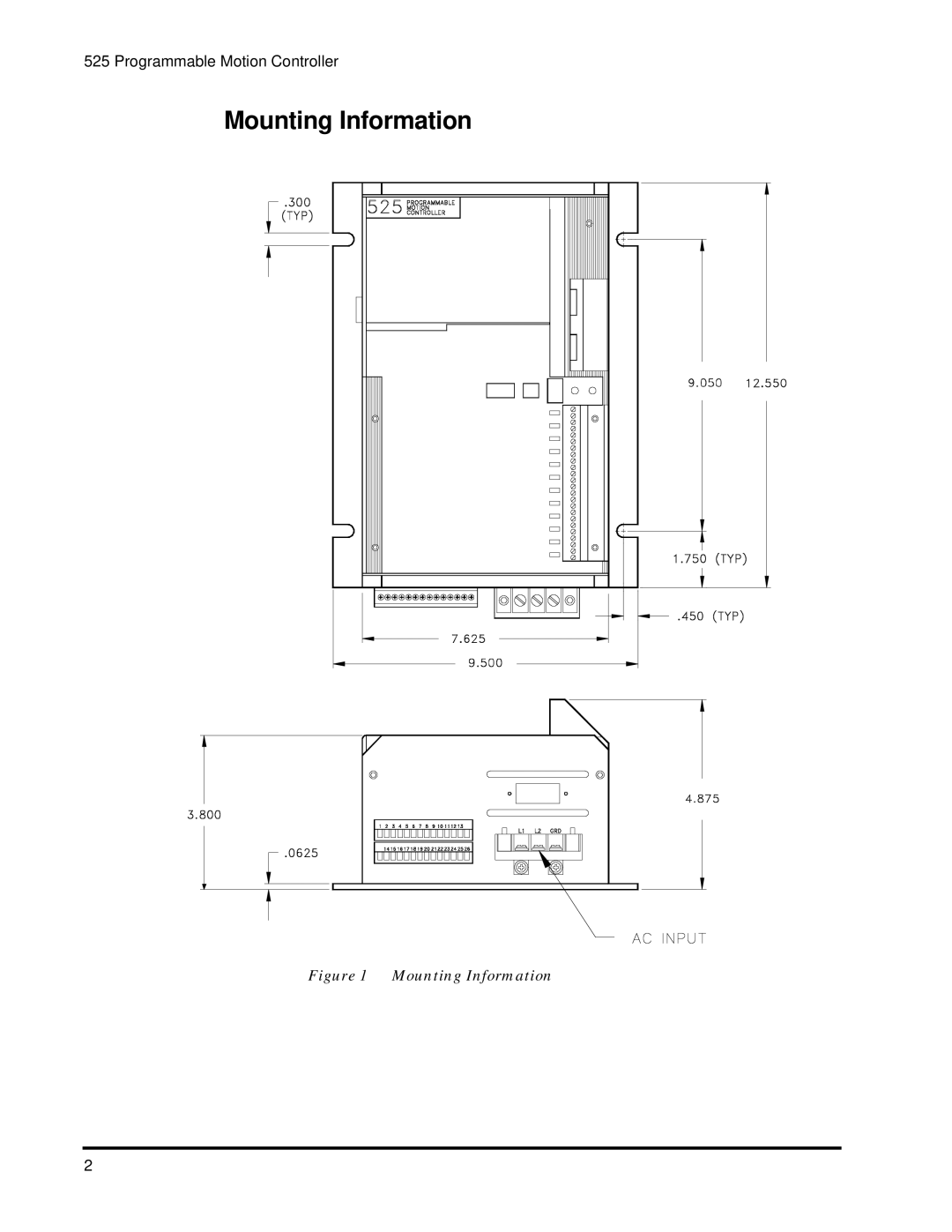 Emerson 400276-01 operation manual Mounting Information 