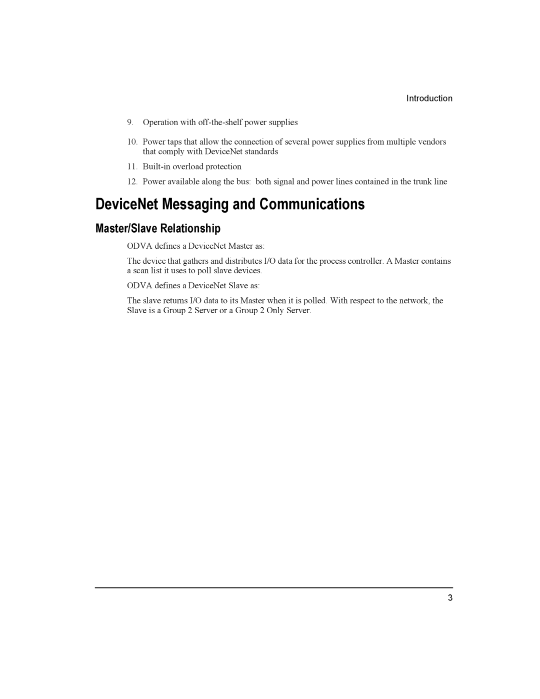 Emerson 400501-08 manual DeviceNet Messaging and Communications, Master/Slave Relationship 