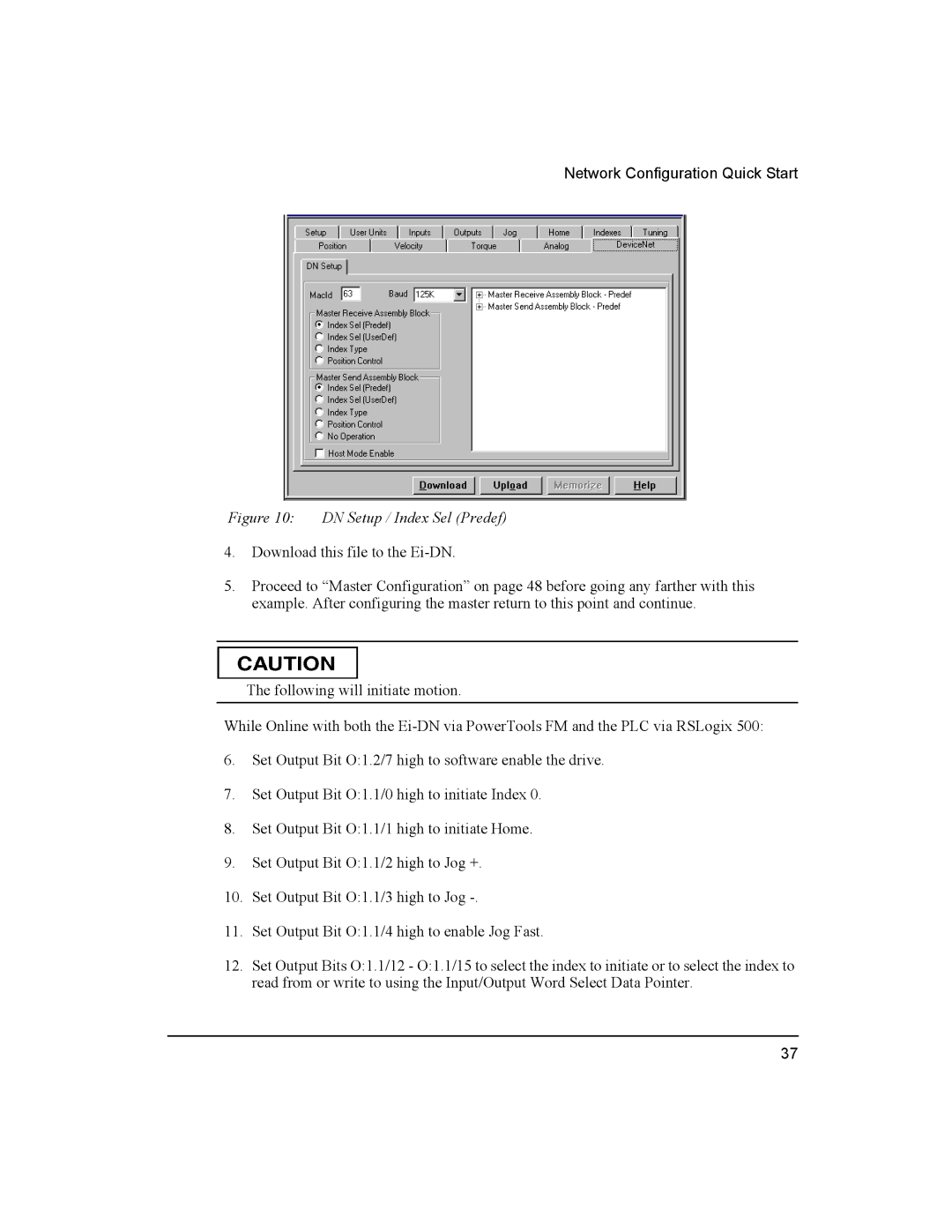 Emerson 400501-08 manual Network Configuration Quick Start 