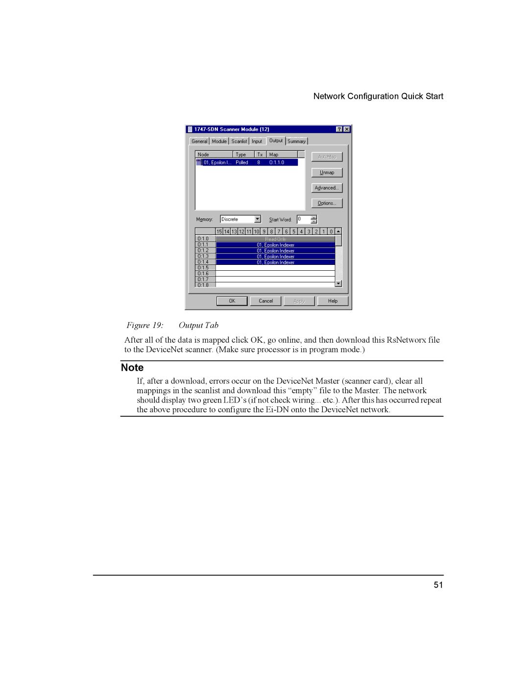 Emerson 400501-08 manual Output Tab 