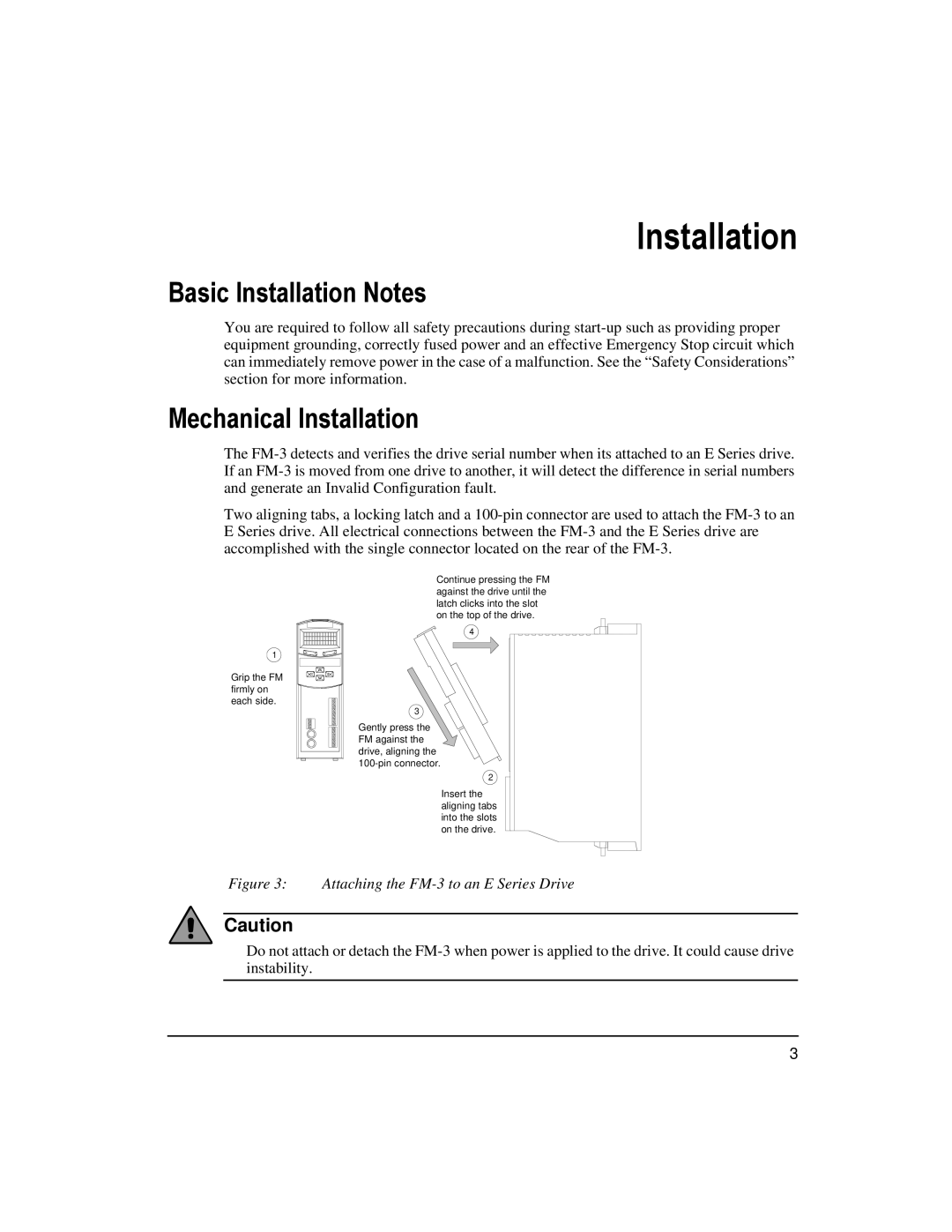 Emerson 400508-02 installation manual Basic Installation Notes, Mechanical Installation 