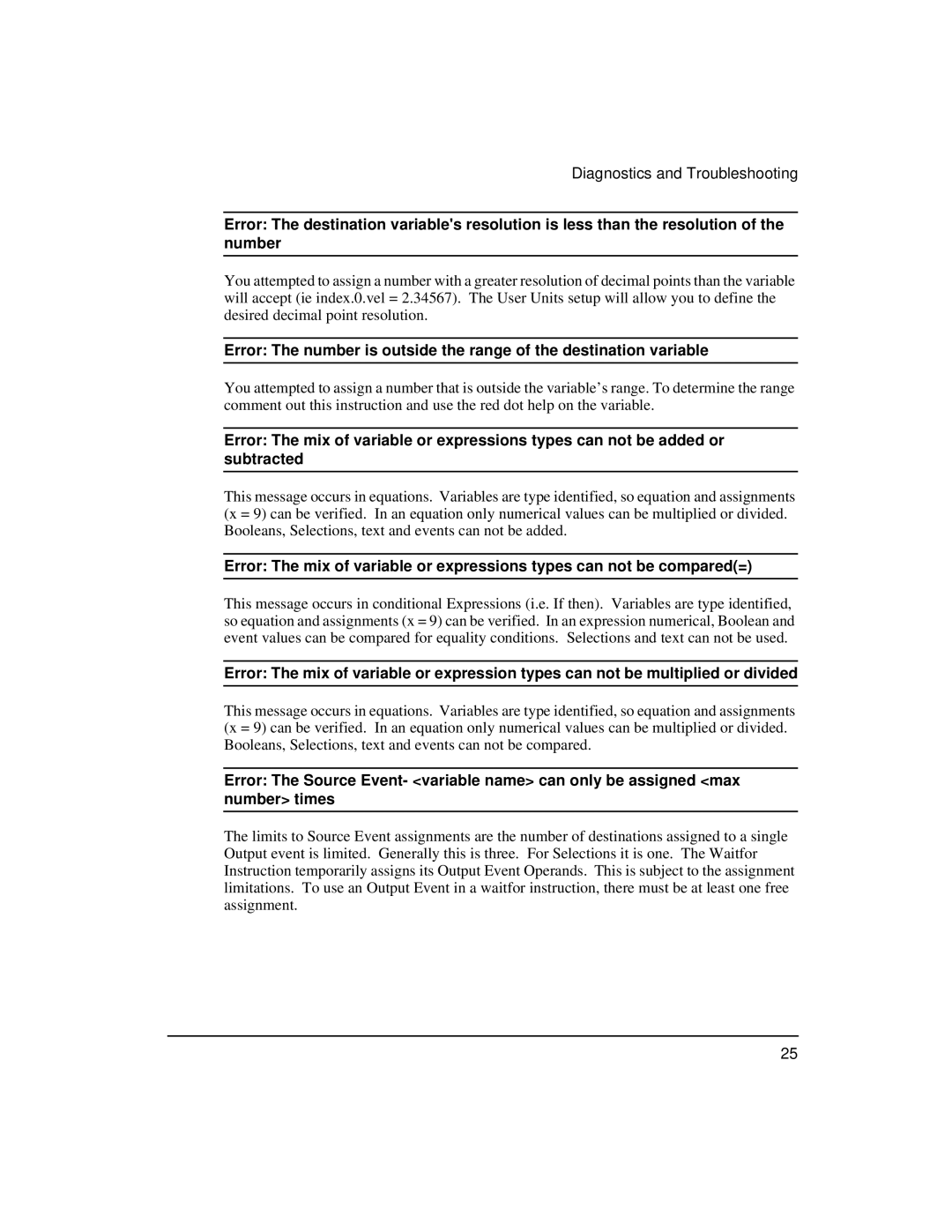 Emerson 400508-02 installation manual Diagnostics and Troubleshooting 