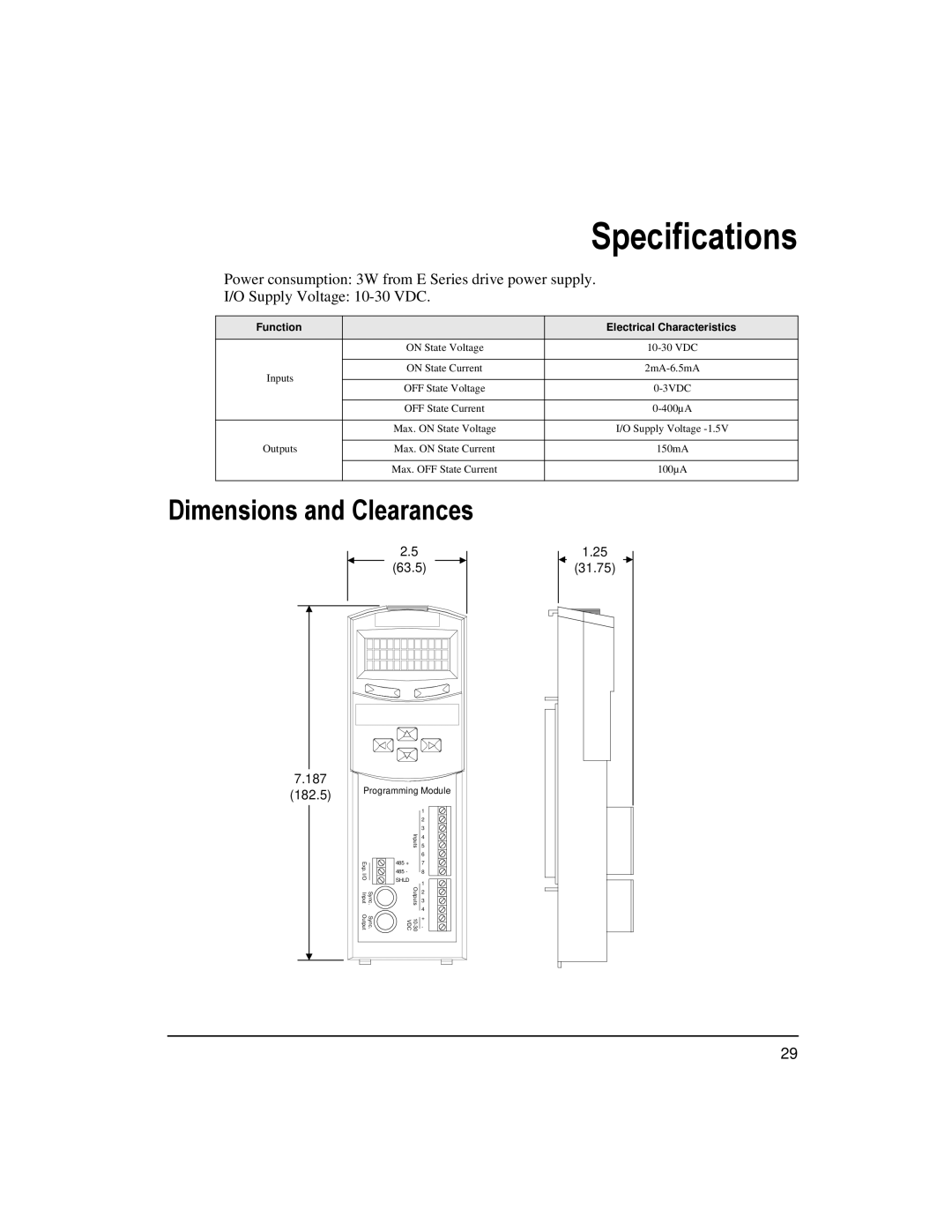 Emerson 400508-02 installation manual Specifications, Dimensions and Clearances 