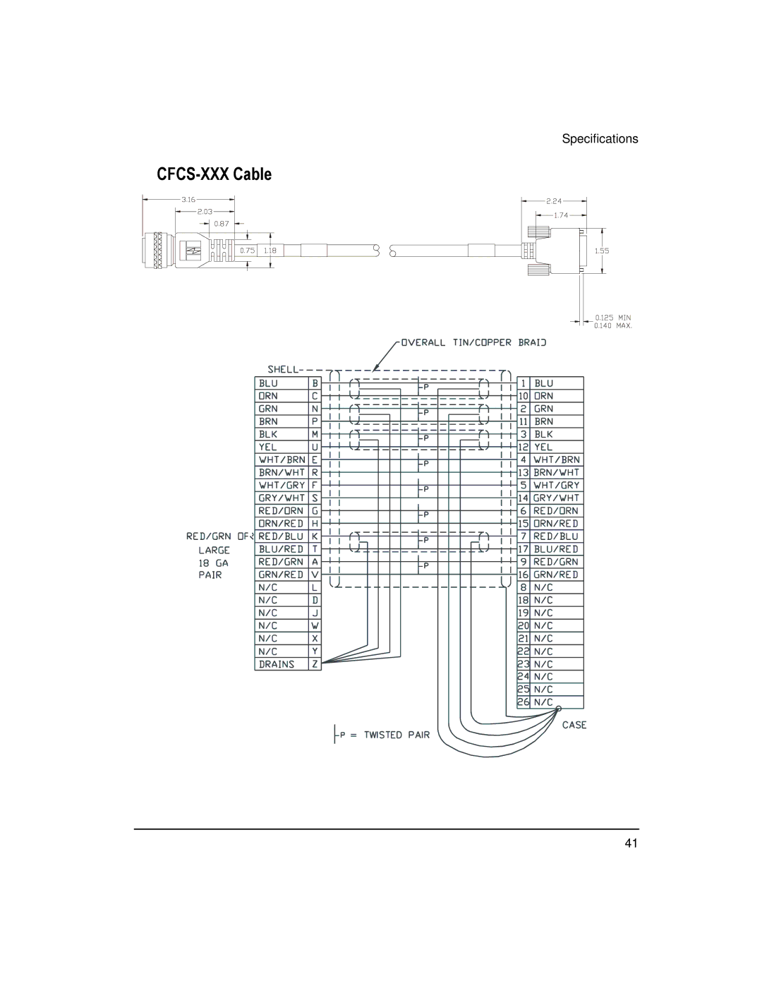 Emerson 400508-02 installation manual CFCS-XXX Cable 