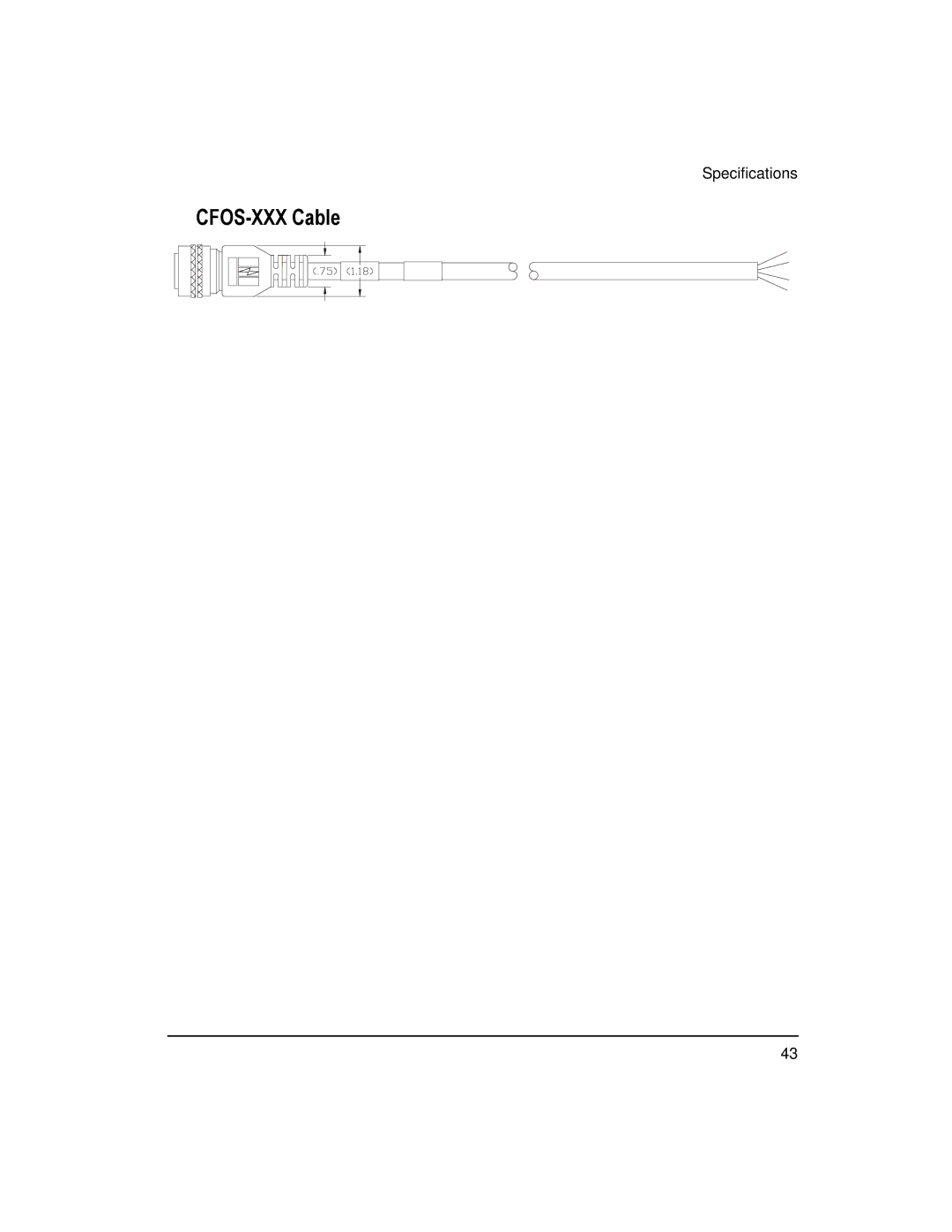 Emerson 400508-02 installation manual CFOS-XXX Cable 