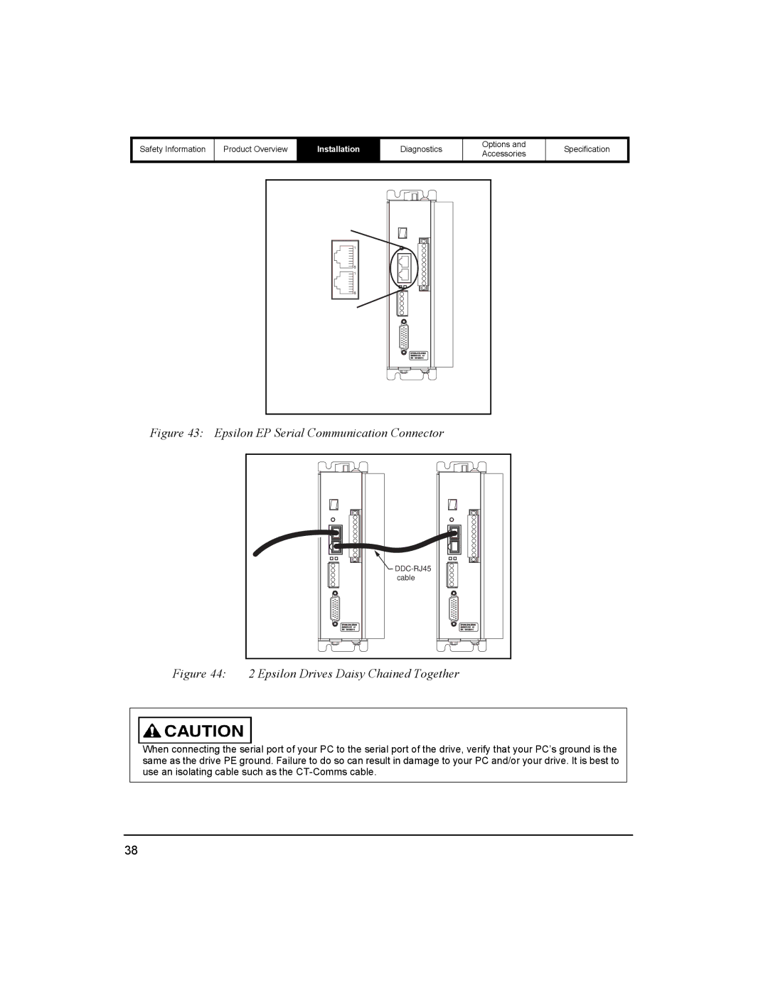 Emerson 400518-01 installation manual Epsilon EP Serial Communication Connector 