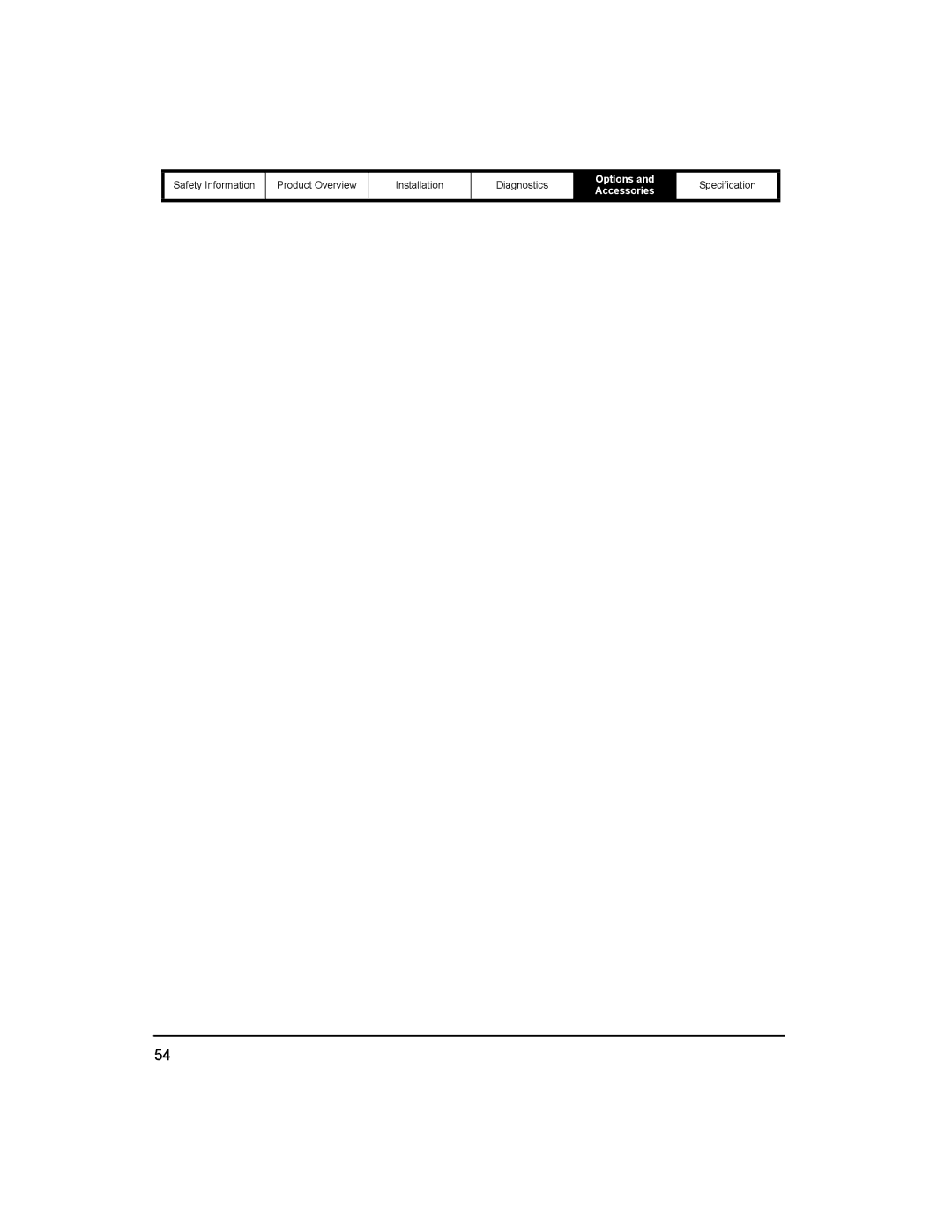 Emerson 400518-01 installation manual Options and Accessories 