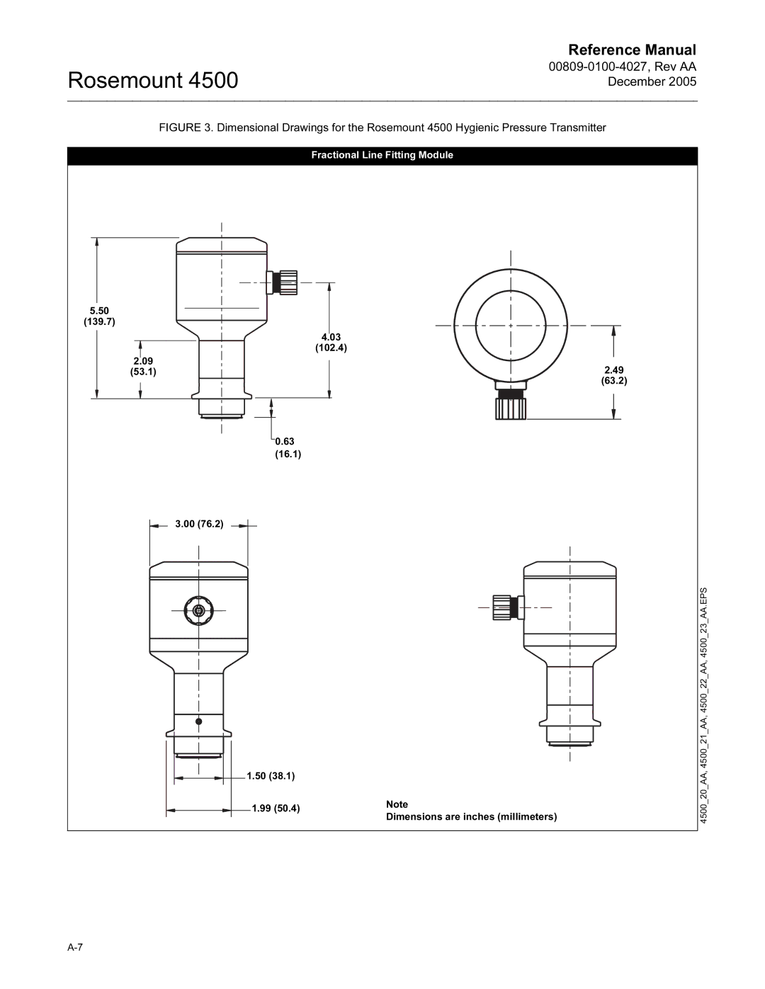 Emerson 4500 manual Fractional Line Fitting Module 