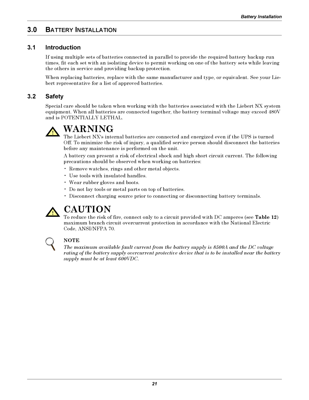 Emerson 480V user manual Introduction, Safety 