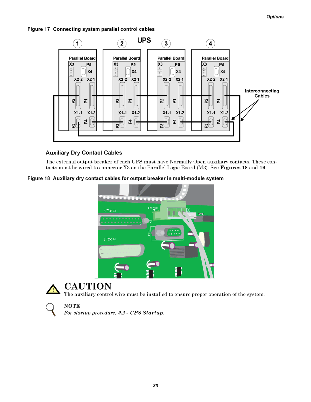 Emerson 480V user manual Auxiliary Dry Contact Cables, Interconnecting 