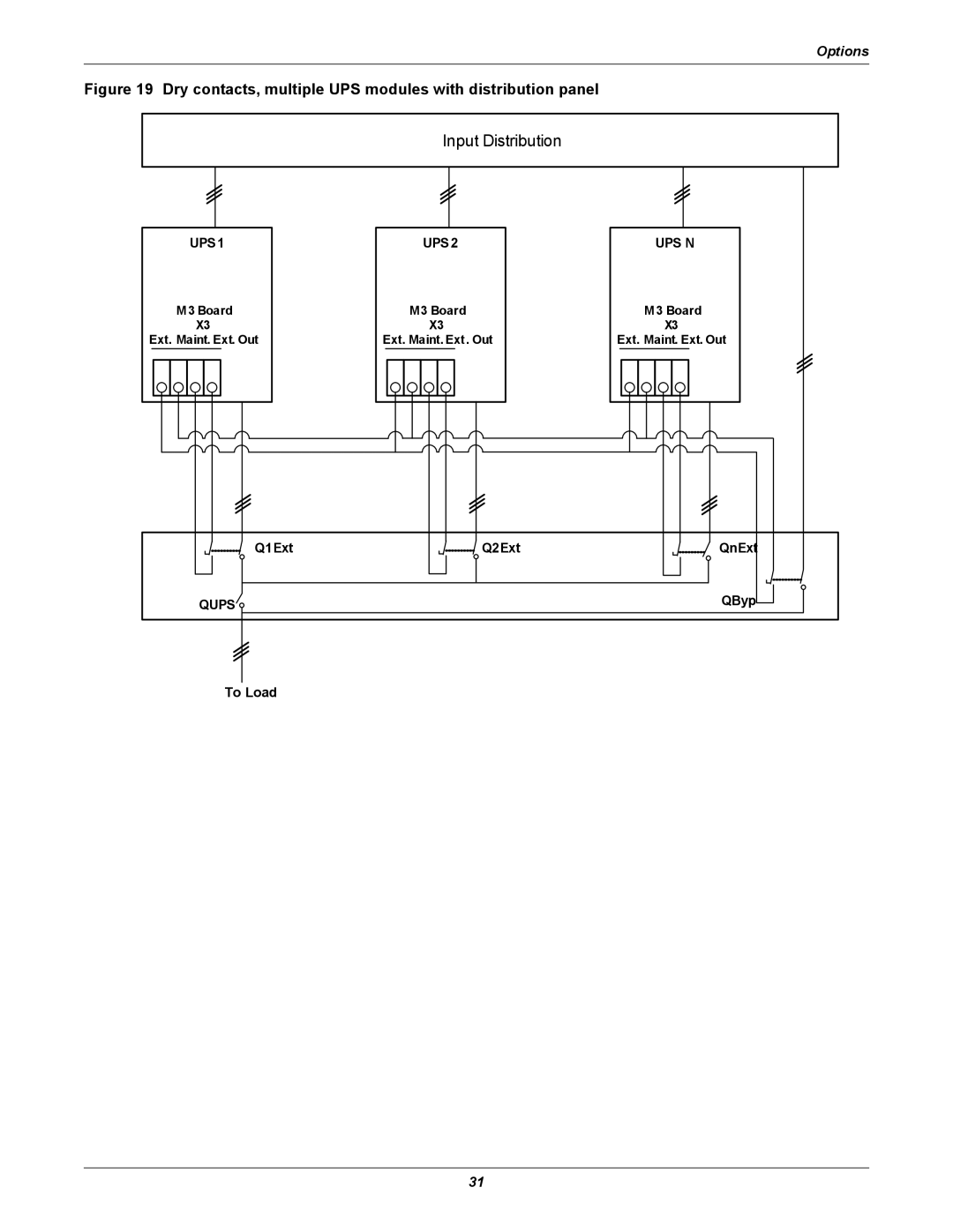 Emerson 480V user manual Q1Ext Q2Ext, QByp, To Load 