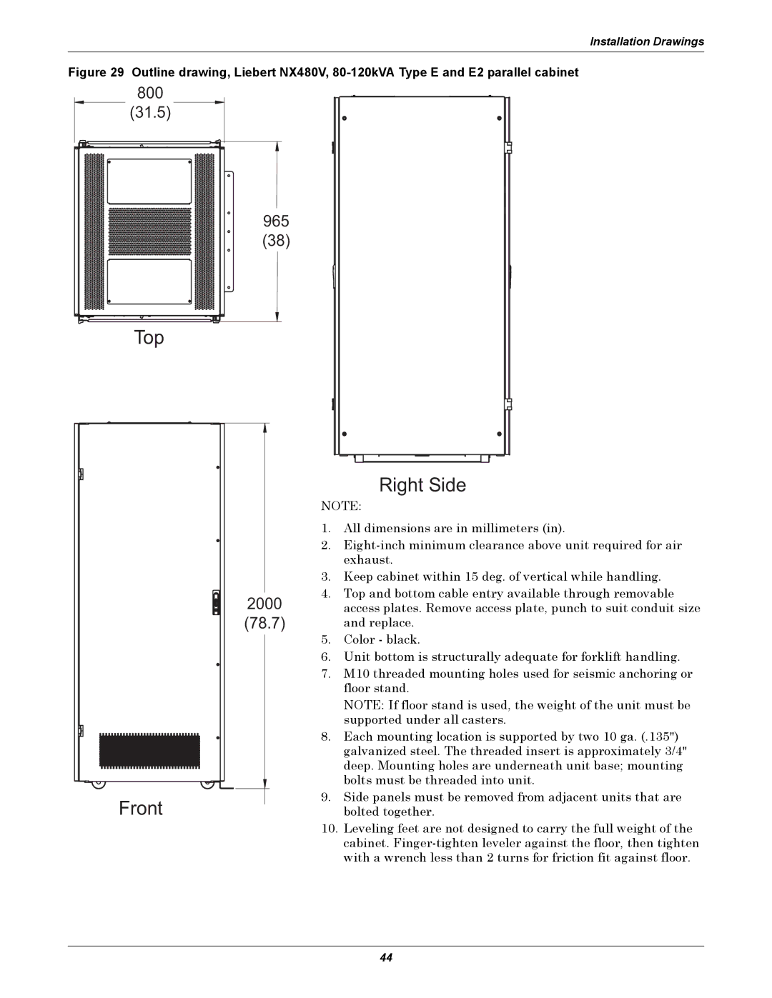 Emerson 480V user manual Top 