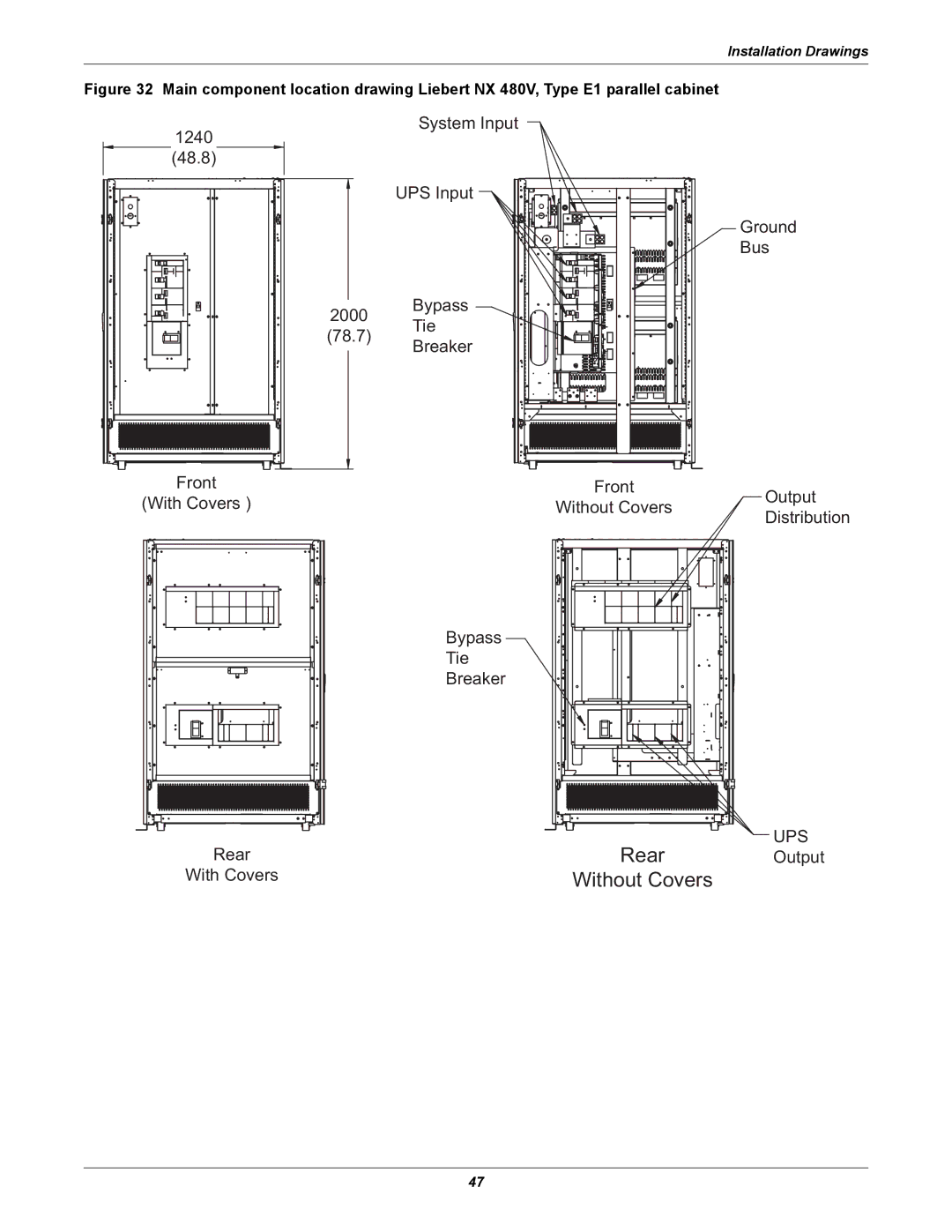 Emerson 480V user manual Rear 