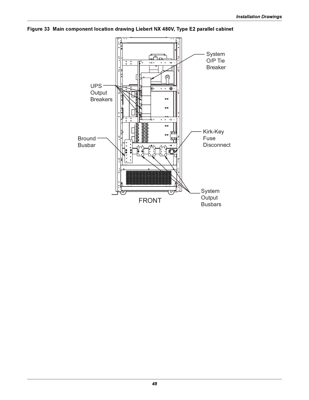 Emerson 480V user manual FRONTOutput 