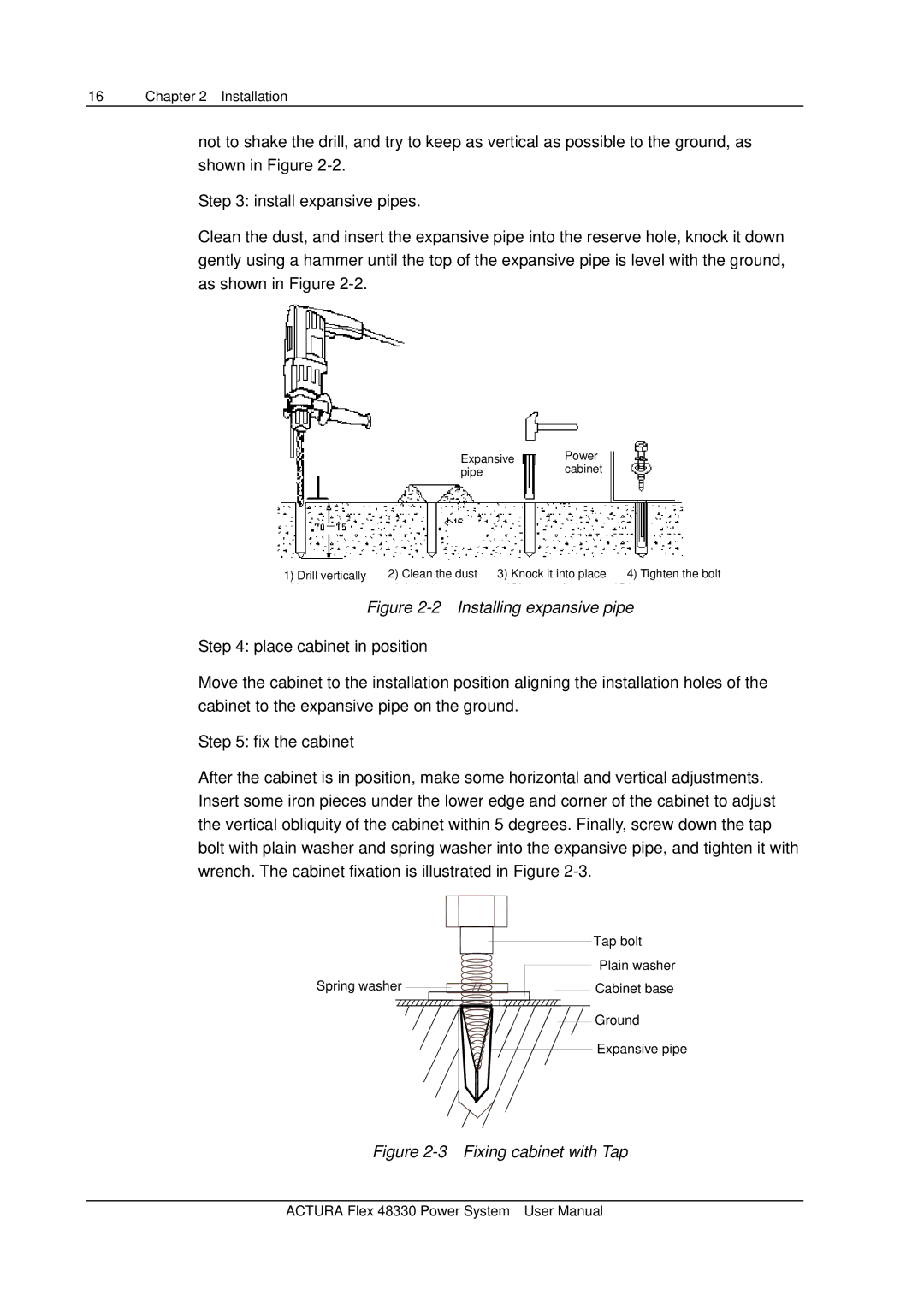 Emerson 48330 user manual Installing expansive pipe 