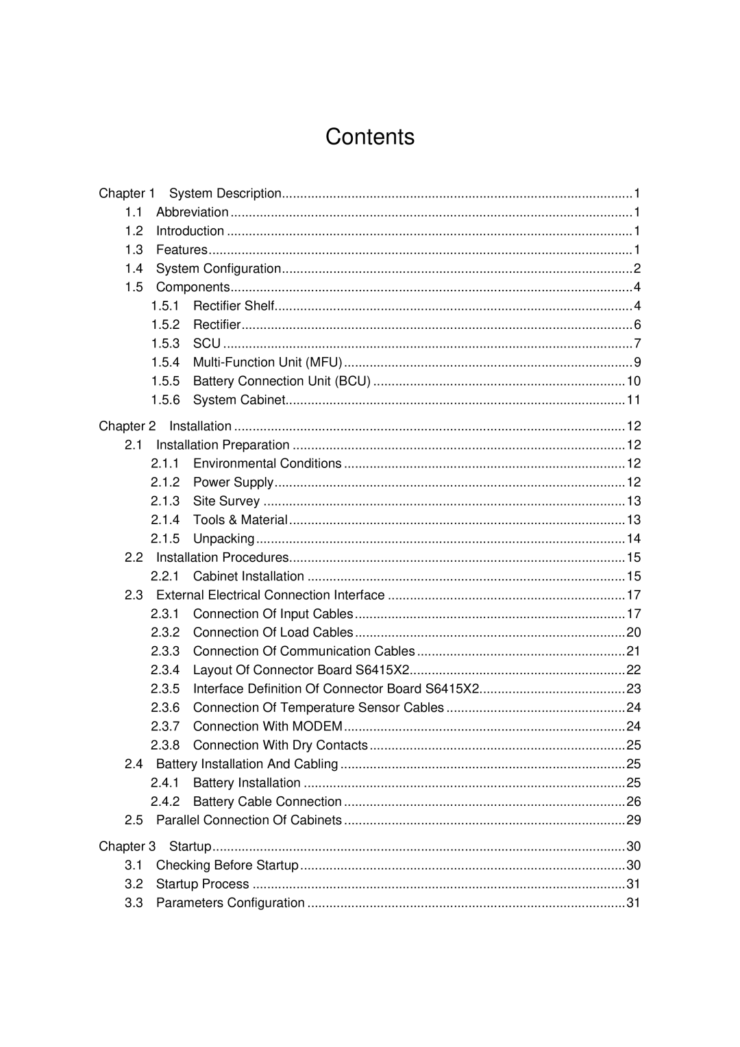 Emerson 48330 user manual Contents 