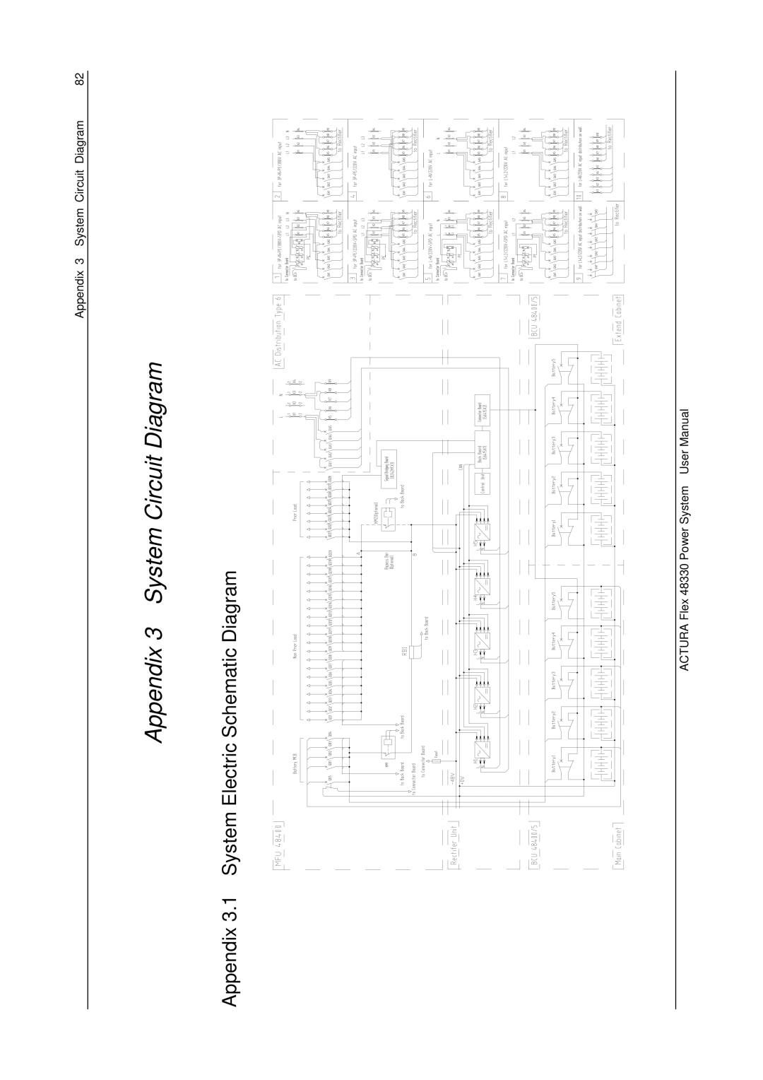 Emerson 48330 user manual Appendix 3 System Circuit Diagram, Appendix 3.1 System Electric Schematic Diagram 