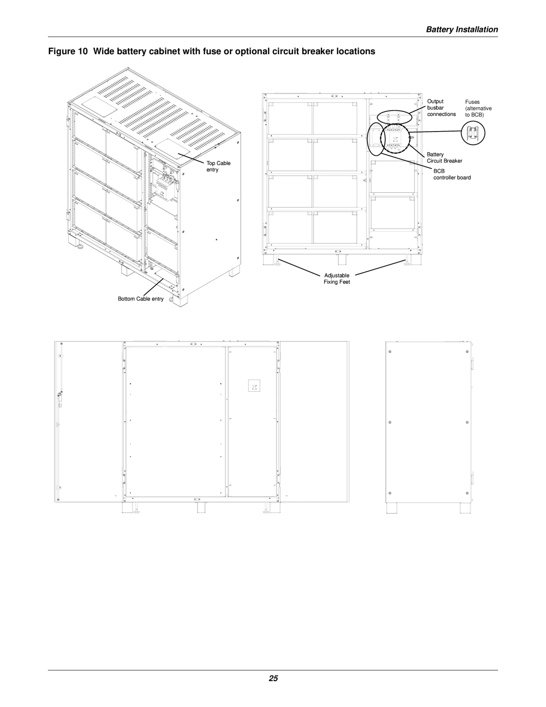 Emerson 400V, 50 and 60 Hz, 30-200kVA user manual Bcb 