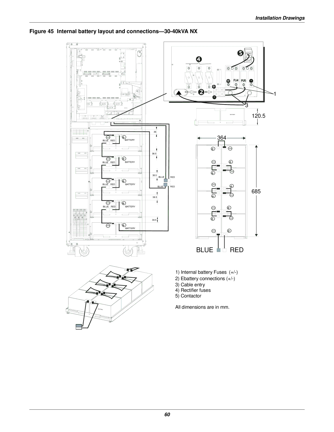 Emerson 50 and 60 Hz, 400V, 30-200kVA user manual Blue 