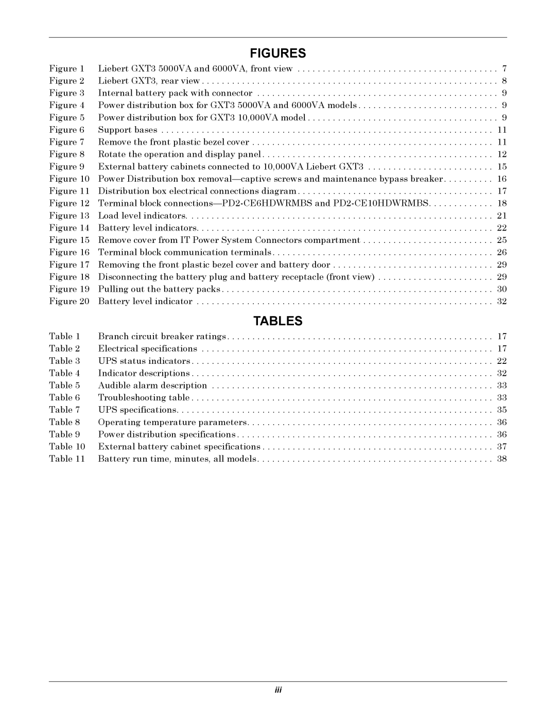 Emerson 230V, 5000-10, 000-VA user manual Figures 