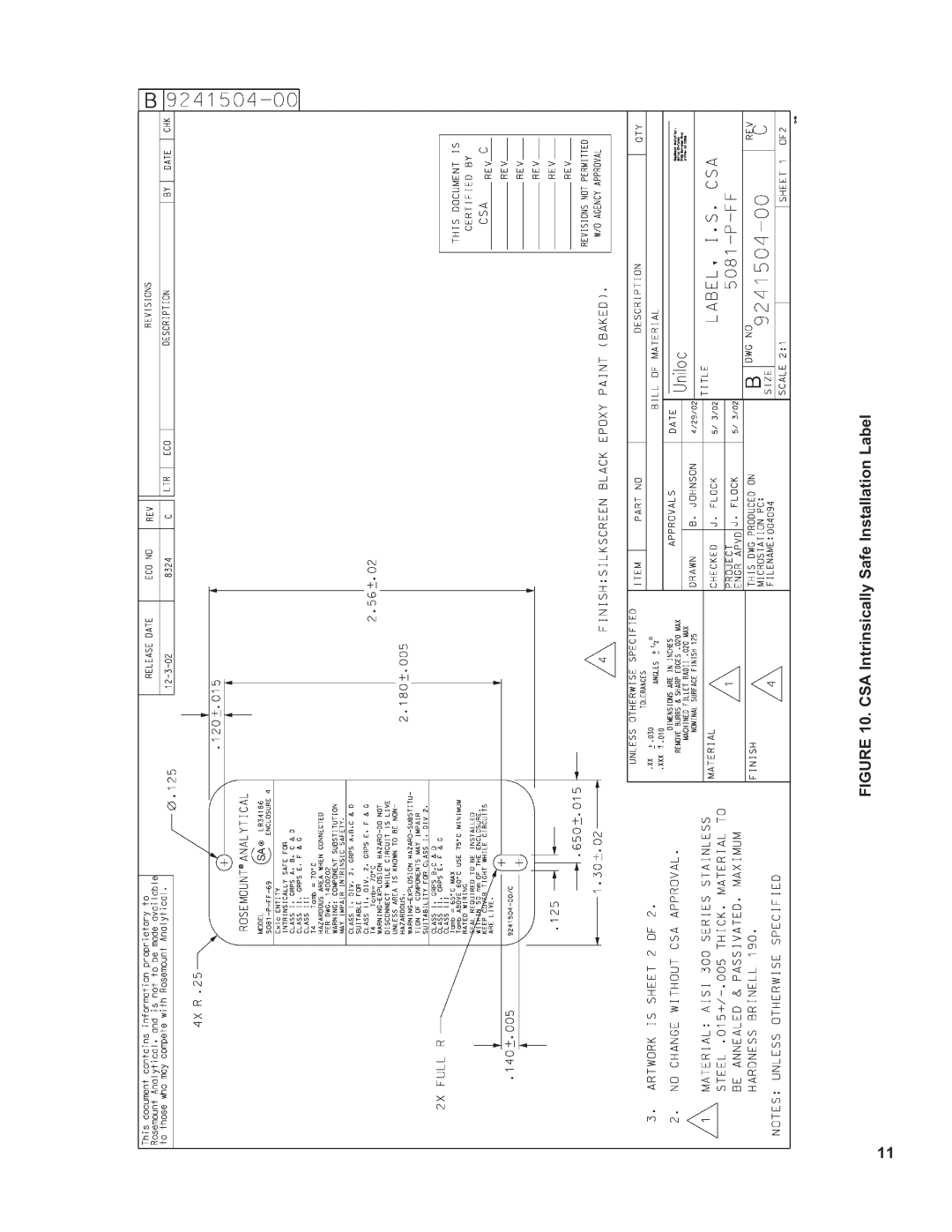 Emerson 5081-P-FF/FI instruction sheet 