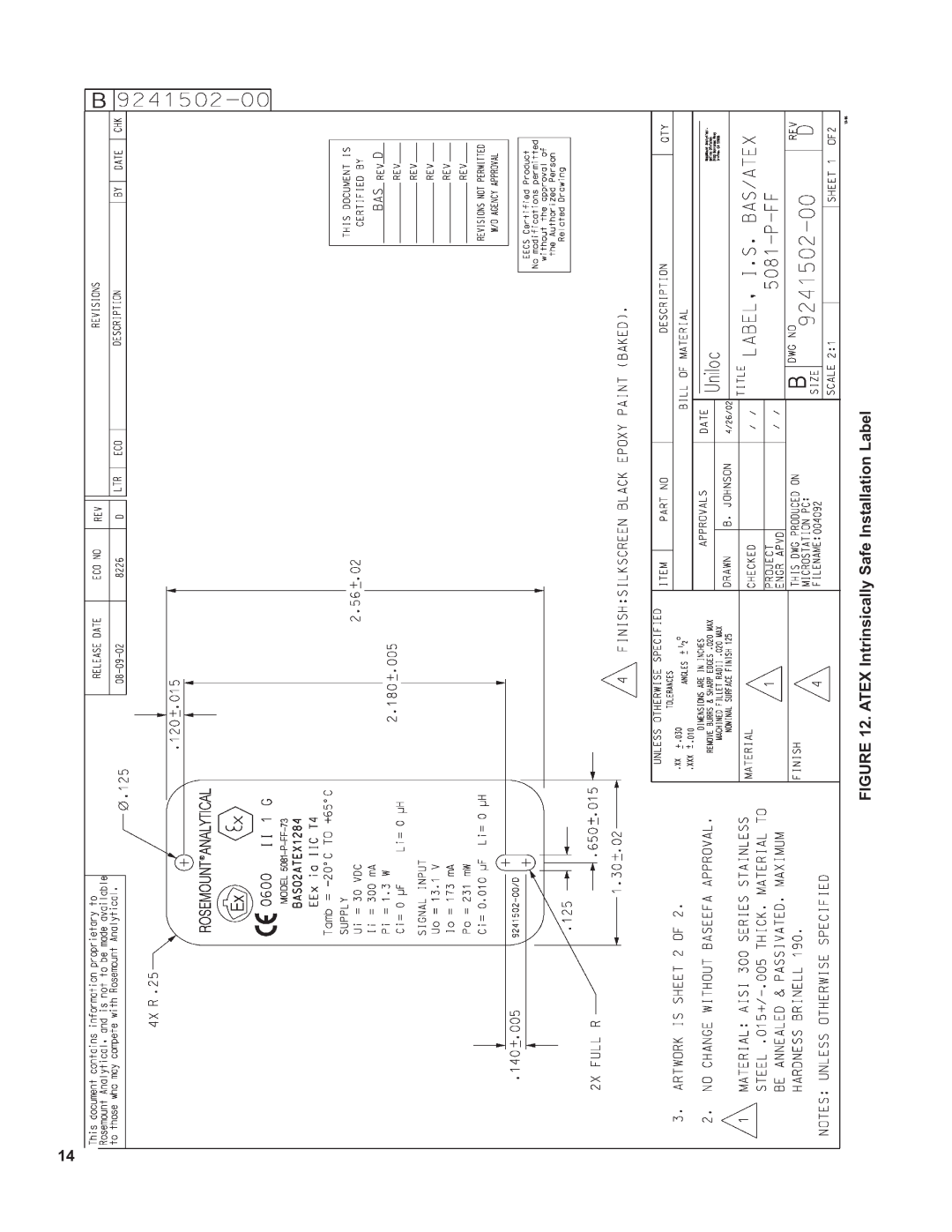 Emerson 5081-P-FF/FI instruction sheet 
