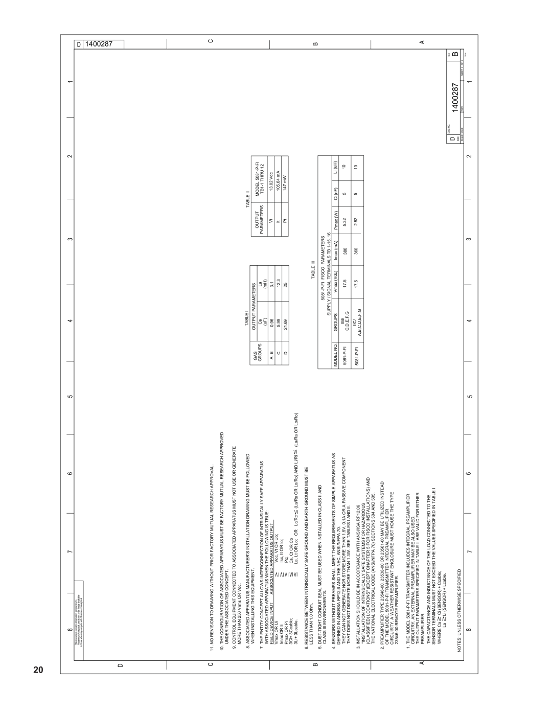 Emerson 5081-P-FF/FI instruction sheet 1400287 