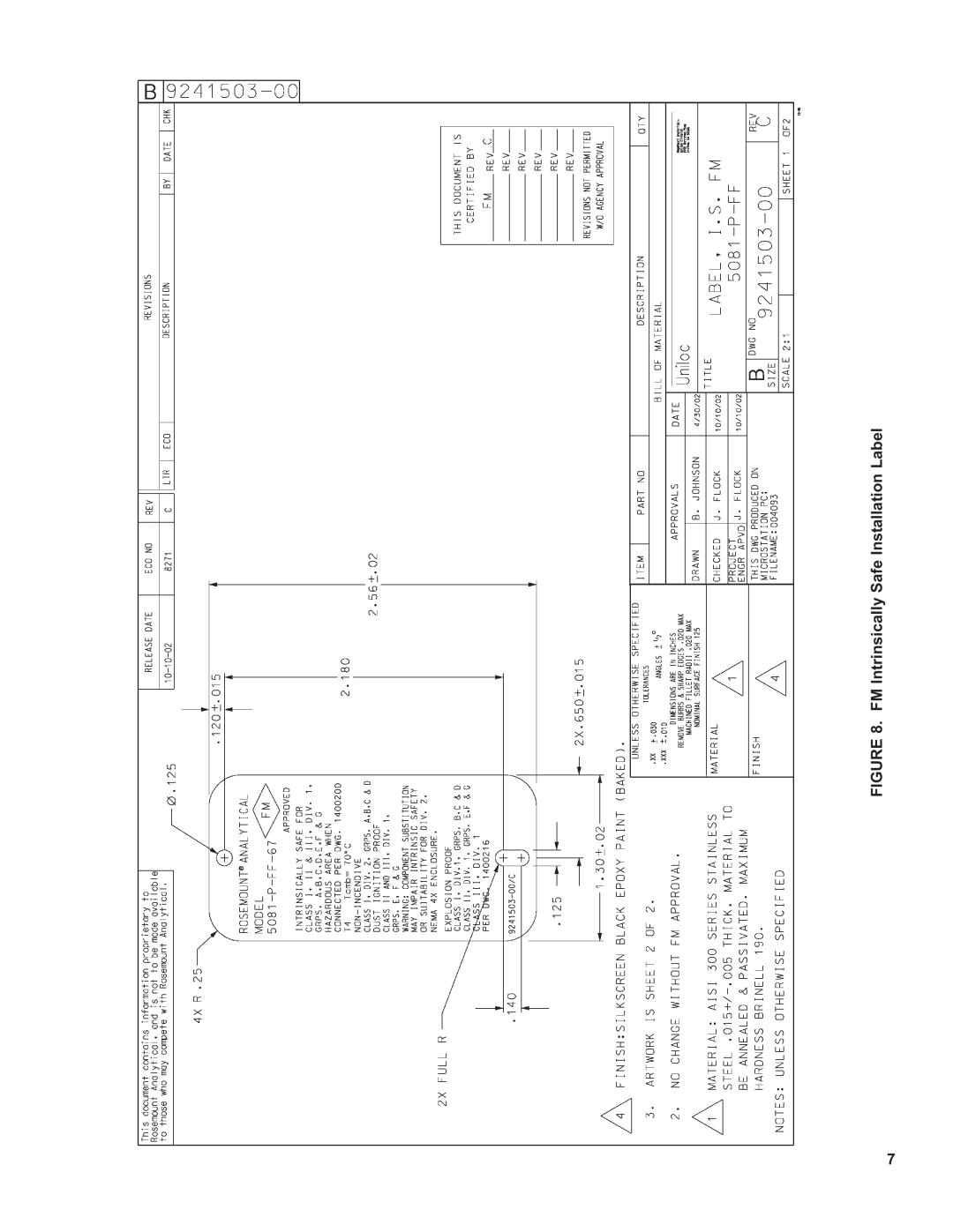 Emerson 5081-P-FF/FI instruction sheet 