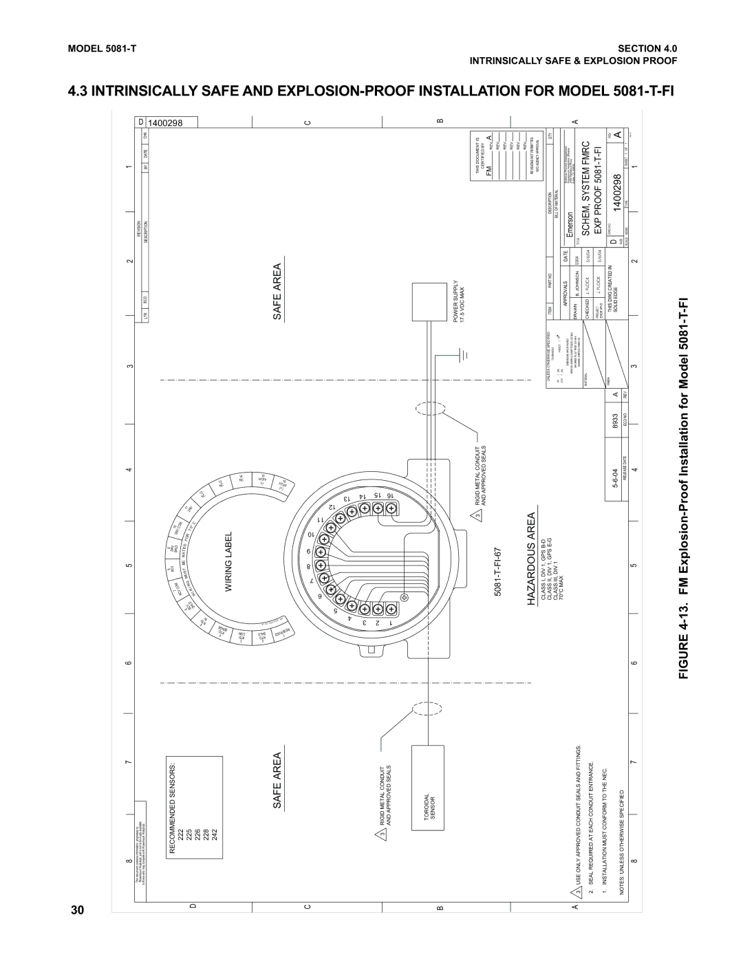 Emerson 5081-T instruction manual Fi-T 