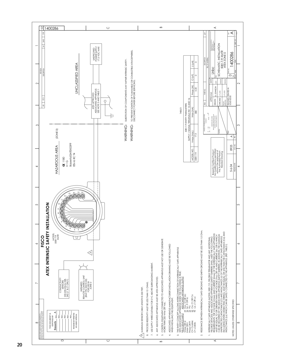 Emerson 5081T-FF/FI instruction sheet Fisco 