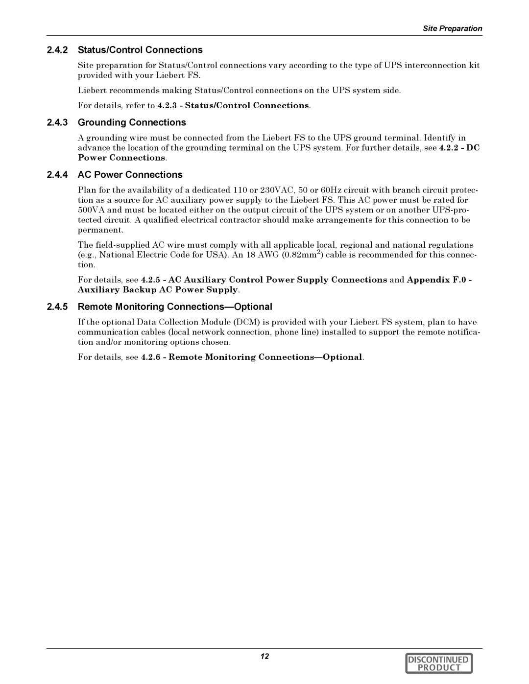 Emerson 540VDC manual Status/Control Connections, Grounding Connections, AC Power Connections 