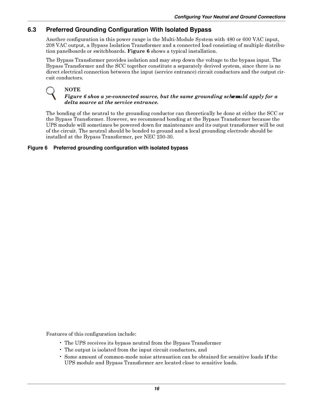 Emerson 610 Preferred Grounding Configuration With Isolated Bypass, Preferred grounding configuration with isolated bypass 