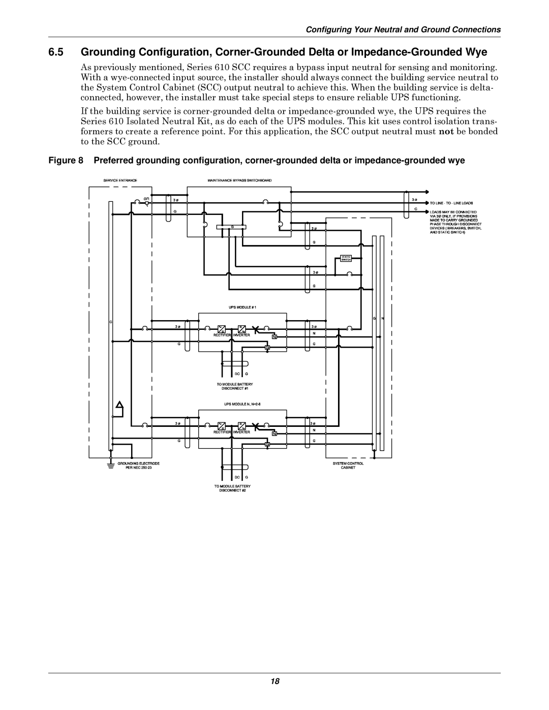 Emerson 610 installation manual Configuring Your Neutral and Ground Connections 