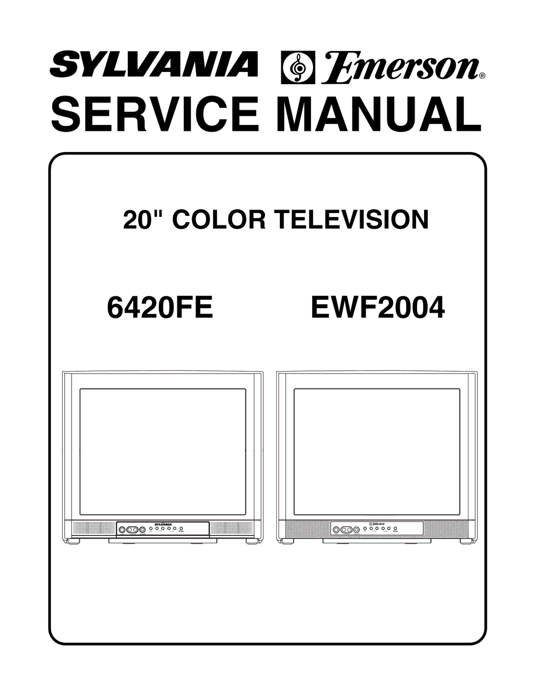 Emerson service manual 6420FE EWF2004 