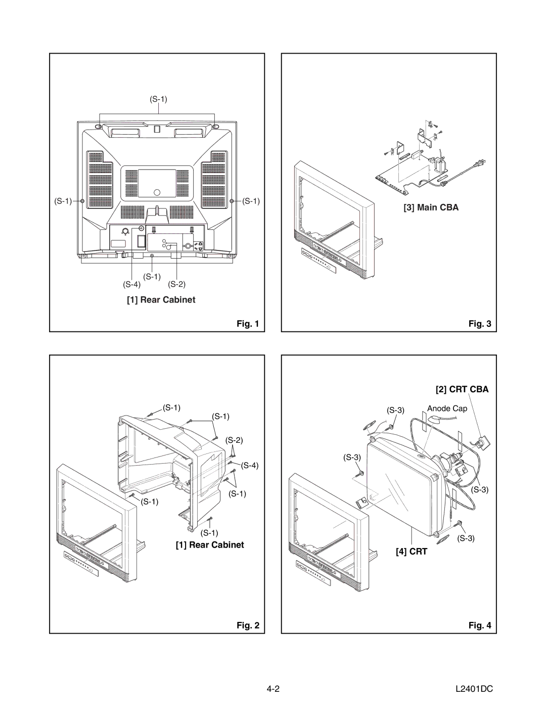 Emerson 6420FE service manual Rear Cabinet Main CBA, Crt 