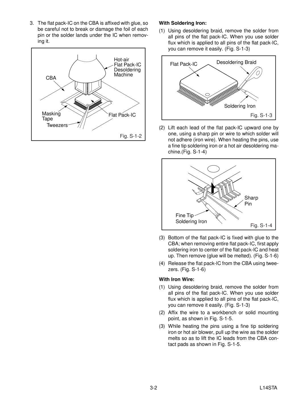 Emerson 6420FE service manual Machine, Masking Flat Pack-IC Tape Tweezers, With Soldering Iron, With Iron Wire 