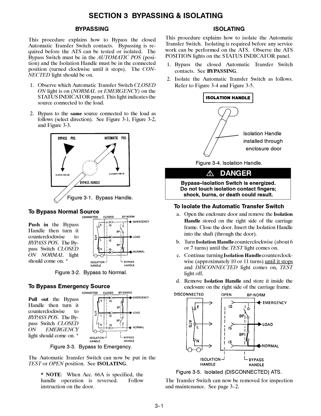 Emerson 7000 SERIES ATB manual Bypassing & Isolating 