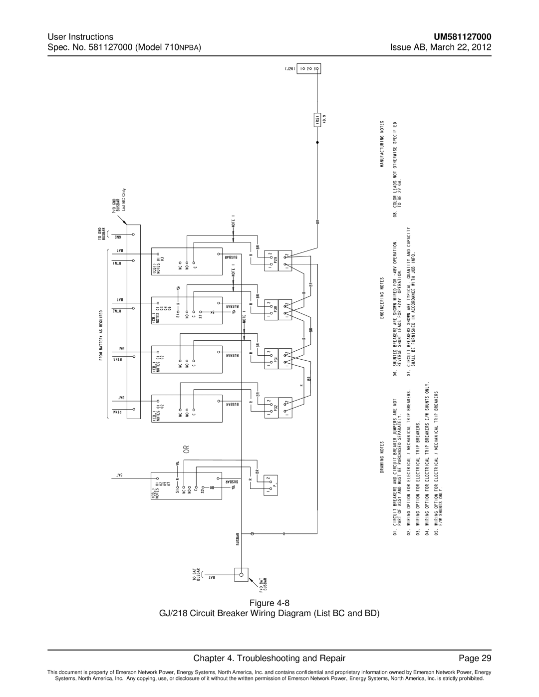 Emerson 710NPBA manual List BC Only 