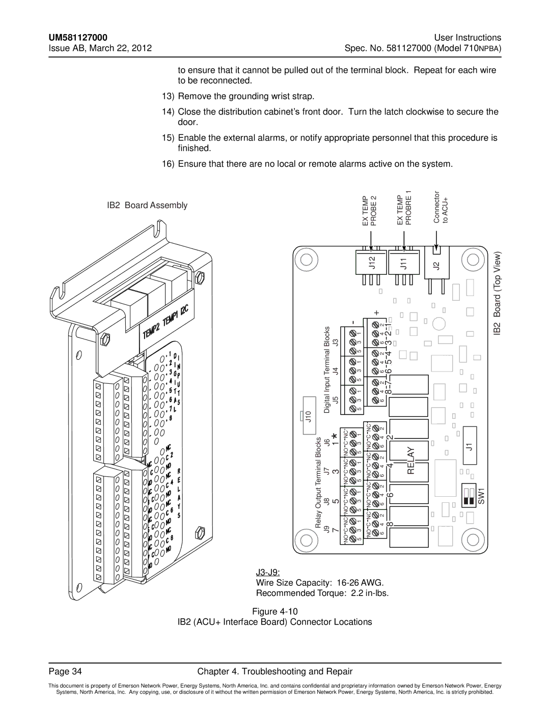 Emerson 710NPBA manual Relay 