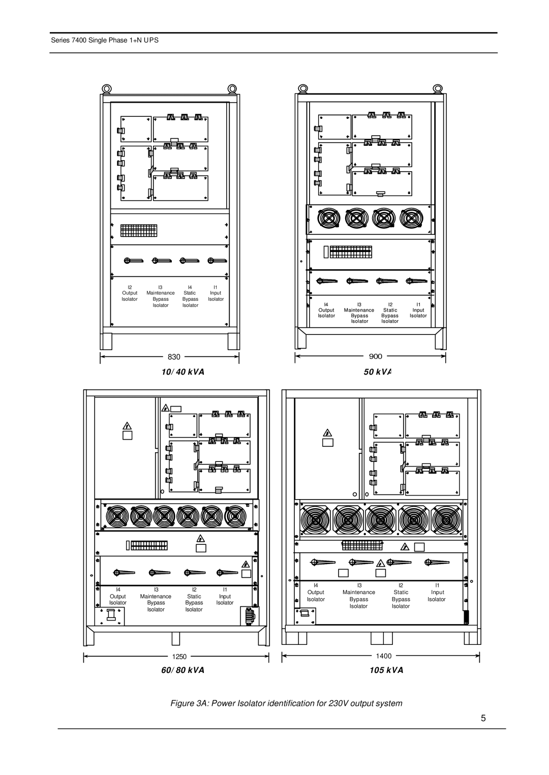 Emerson 7400 user manual 10/ 40 kVA 