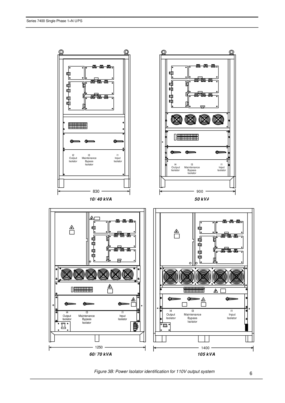 Emerson 7400 user manual 60/ 70 kVA 