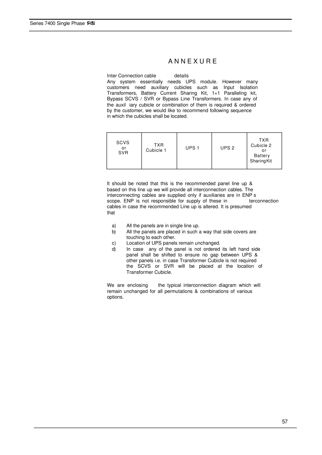 Emerson 7400 user manual N E X U R E, Inter Connection cable details 