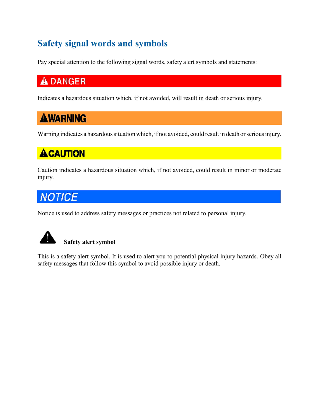 Emerson 788 DVC manual Safety signal words and symbols, Safety alert symbol 