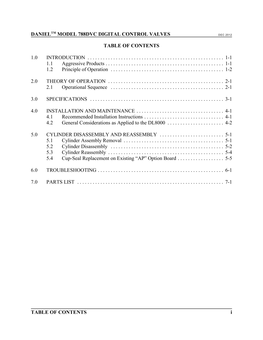 Emerson 788 DVC manual Introduction 