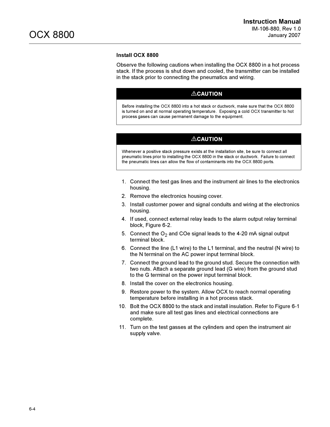 Emerson 8800 instruction manual Install OCX 