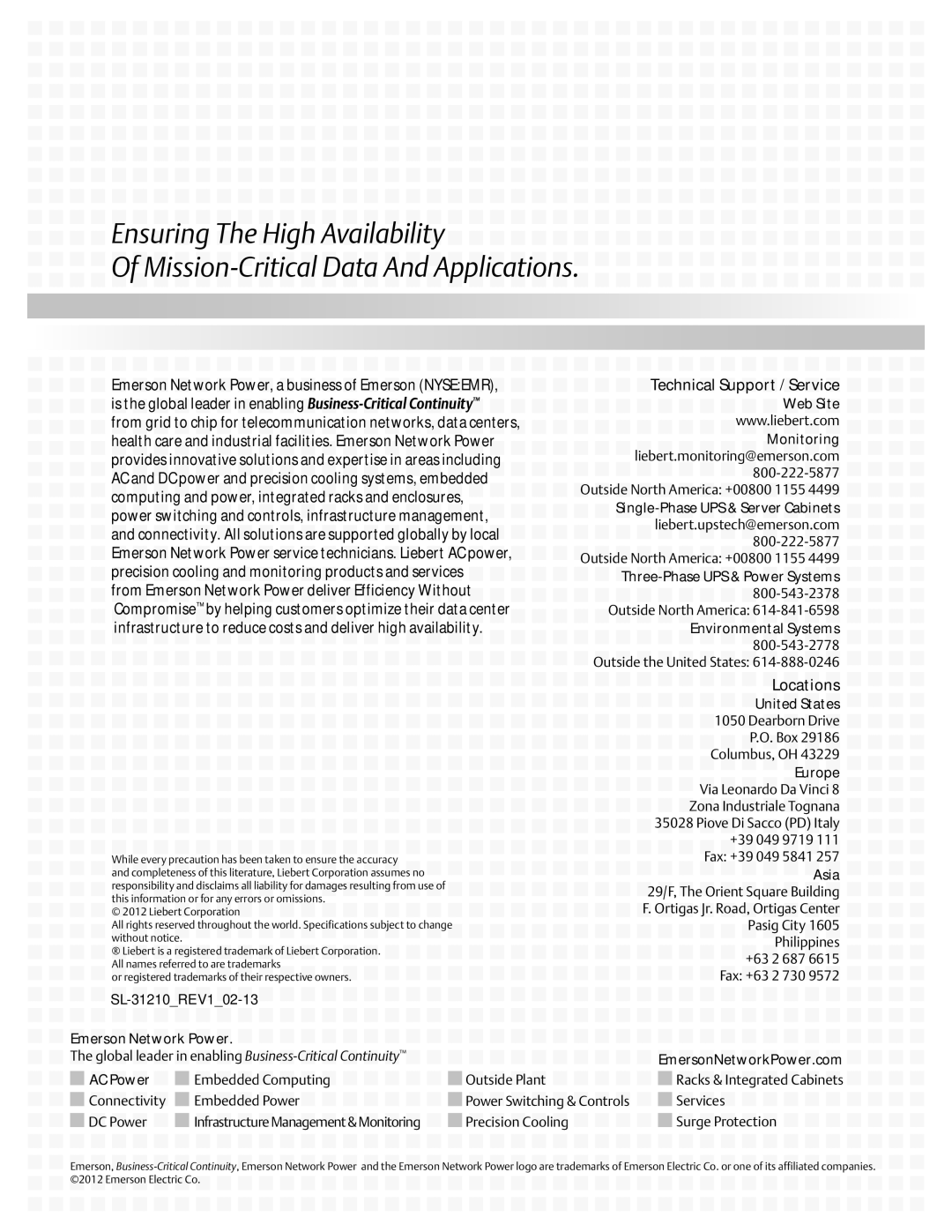 Emerson AC4 user manual Ne t, Is t, Twor k, Care, Ti n, Tr u, Er t, Ct s, Rs on, Their, Ti o 