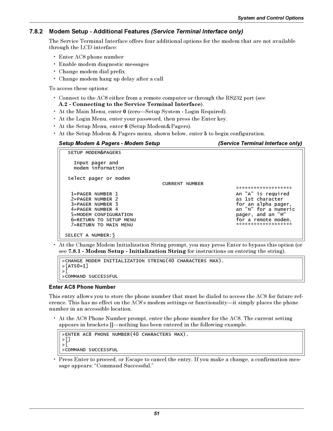 Emerson user manual Enter AC8 Phone Number 